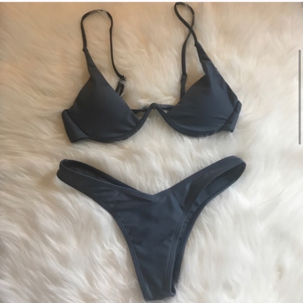 Slate V wire Bikini - Picture 5 of 9